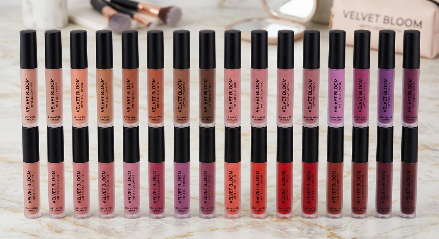 Matte Liquid Lipstick (24 Shades)